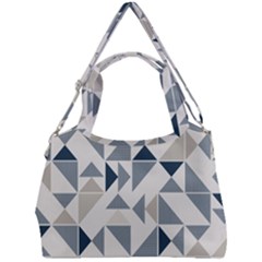 Geometric Triangle Modern Mosaic Double Compartment Shoulder Bag