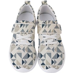 Geometric Triangle Modern Mosaic Men s Velcro Strap Shoes