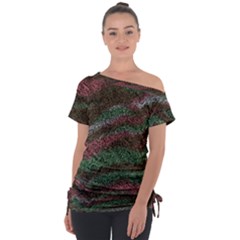 Pattern Structure Background Lines Tie-up Tee