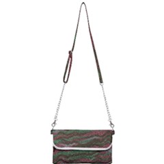 Pattern Structure Background Lines Mini Crossbody Handbag