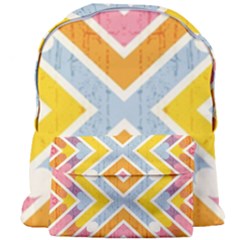 Line Pattern Cross Print Repeat Giant Full Print Backpack