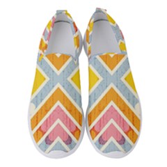 Line Pattern Cross Print Repeat Women s Slip On Sneakers