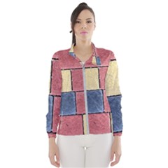 Model Mosaic Wallpaper Texture Windbreaker (women)