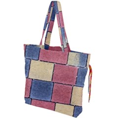 Model Mosaic Wallpaper Texture Drawstring Tote Bag