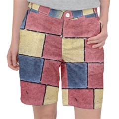 Model Mosaic Wallpaper Texture Pocket Shorts