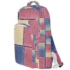 Model Mosaic Wallpaper Texture Double Compartment Backpack