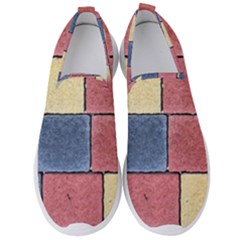 Model Mosaic Wallpaper Texture Men s Slip On Sneakers