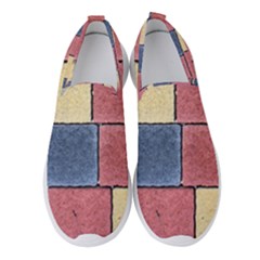 Model Mosaic Wallpaper Texture Women s Slip On Sneakers