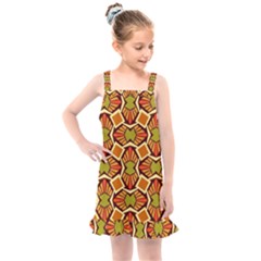 Geometry Shape Retro Trendy Symbol Kids  Overall Dress