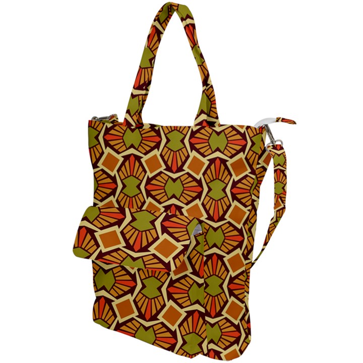 Geometry Shape Retro Trendy Symbol Shoulder Tote Bag