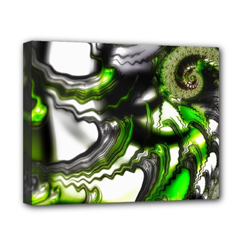 Fractal Green Trumpet Trump Canvas 10  X 8  (stretched)