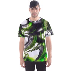 Fractal Green Trumpet Trump Men s Sports Mesh Tee