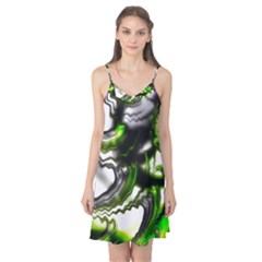 Fractal Green Trumpet Trump Camis Nightgown