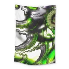 Fractal Green Trumpet Trump Small Tapestry