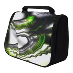 Fractal Green Trumpet Trump Full Print Travel Pouch (small)