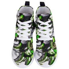 Fractal Green Trumpet Trump Women s Lightweight High Top Sneakers