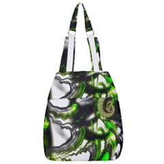 Fractal Green Trumpet Trump Center Zip Backpack