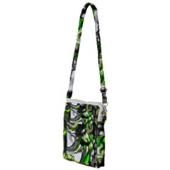 Fractal Green Trumpet Trump Multi Function Travel Bag