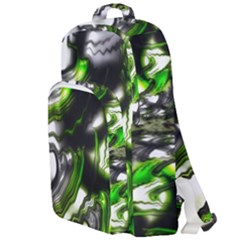 Fractal Green Trumpet Trump Double Compartment Backpack