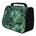 Green Pattern Background Abstract Full Print Travel Pouch (Small) View1