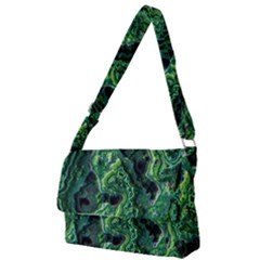 Green Pattern Background Abstract Full Print Messenger Bag