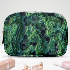 Green Pattern Background Abstract Make Up Pouch (small)