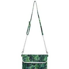 Green Pattern Background Abstract Mini Crossbody Handbag