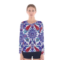 Art Artistic Ceramic Colorful Women s Long Sleeve Tee