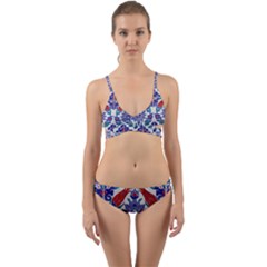 Art Artistic Ceramic Colorful Wrap Around Bikini Set by Pakrebo