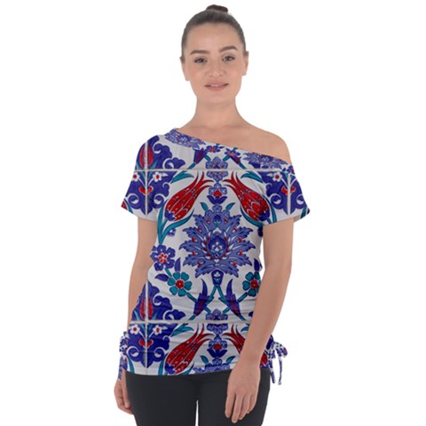 Art Artistic Ceramic Colorful Tie-up Tee by Pakrebo