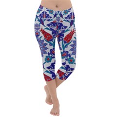 Art Artistic Ceramic Colorful Lightweight Velour Capri Yoga Leggings by Pakrebo