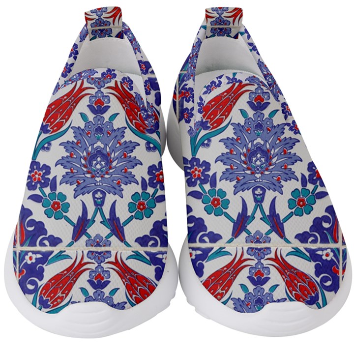 Art Artistic Ceramic Colorful Kids  Slip On Sneakers