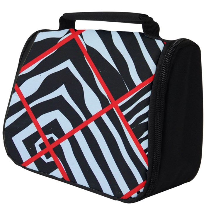 Model Abstract Texture Geometric Full Print Travel Pouch (Big)