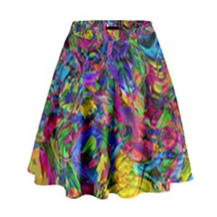 Pattern Structure Background High Waist Skirt by Pakrebo