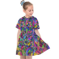 Pattern Structure Background Kids  Sailor Dress