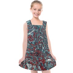 Pattern Structure Background Facade Kids  Cross Back Dress