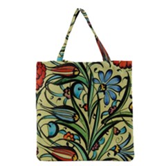 Mosaic Tile Art Ceramic Colorful Grocery Tote Bag by Pakrebo