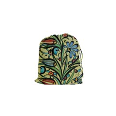 Mosaic Tile Art Ceramic Colorful Drawstring Pouch (xs) by Pakrebo