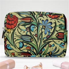 Mosaic Tile Art Ceramic Colorful Make Up Pouch (medium) by Pakrebo