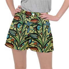 Mosaic Tile Art Ceramic Colorful Stretch Ripstop Shorts by Pakrebo