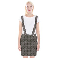 Line Geometry Pattern Geometric Braces Suspender Skirt by Pakrebo