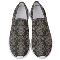 Line Geometry Pattern Geometric Men s Slip On Sneakers