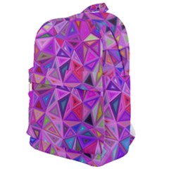 Pink Triangle Background Abstract Classic Backpack