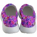 Pink Triangle Background Abstract Women s Lightweight Slip Ons View4