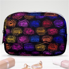 Pattern Background Structure Pink Make Up Pouch (small)