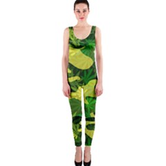 Marijuana Camouflage Cannabis Drug One Piece Catsuit by Pakrebo