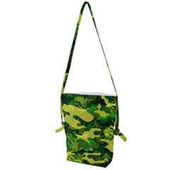 Marijuana Camouflage Cannabis Drug Folding Shoulder Bag