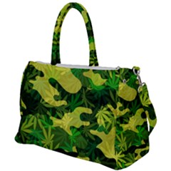 Marijuana Camouflage Cannabis Drug Duffel Travel Bag by Pakrebo