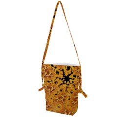 Fractal Pattern Spiral Folding Shoulder Bag