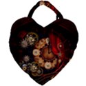 Steampunk, Wonderful Clockswork Giant Heart Shaped Tote View1